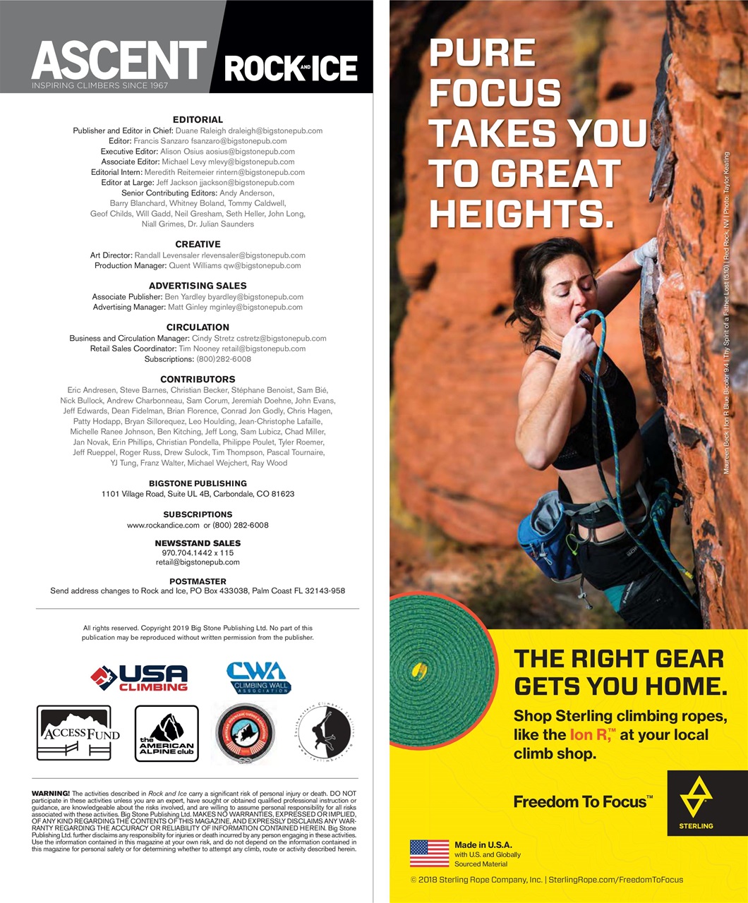 Rock and Ice Preview Pages