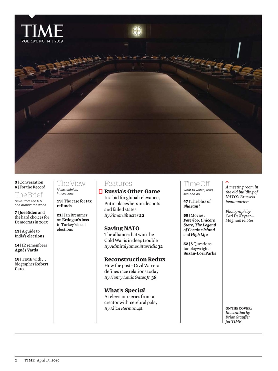 TIME Magazine Europe Preview Pages