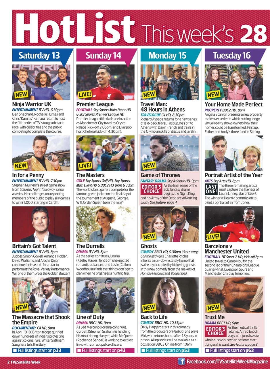 TV & Satellite Week Preview Pages