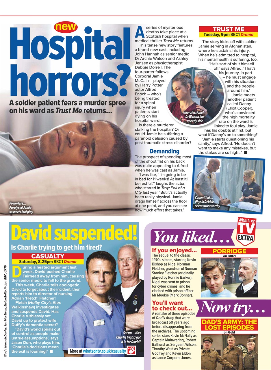 What's on TV Preview Pages