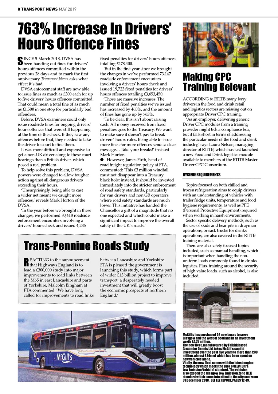 Transport News Preview Pages