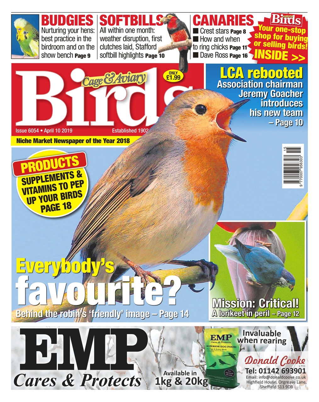 Cage & Aviary Birds Preview Pages