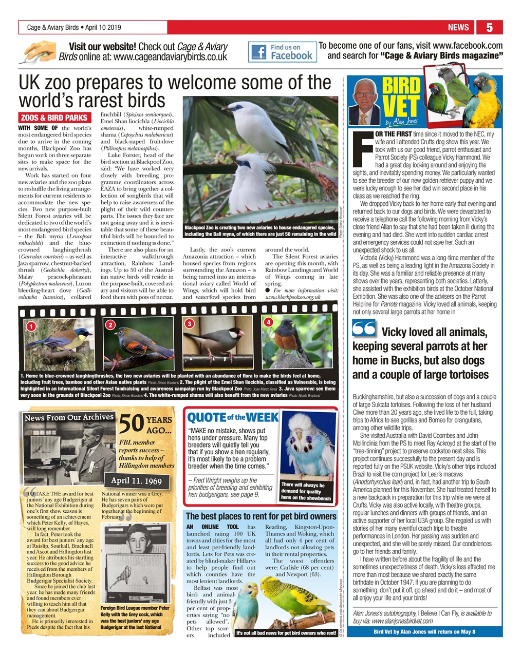 Cage & Aviary Birds Preview Pages