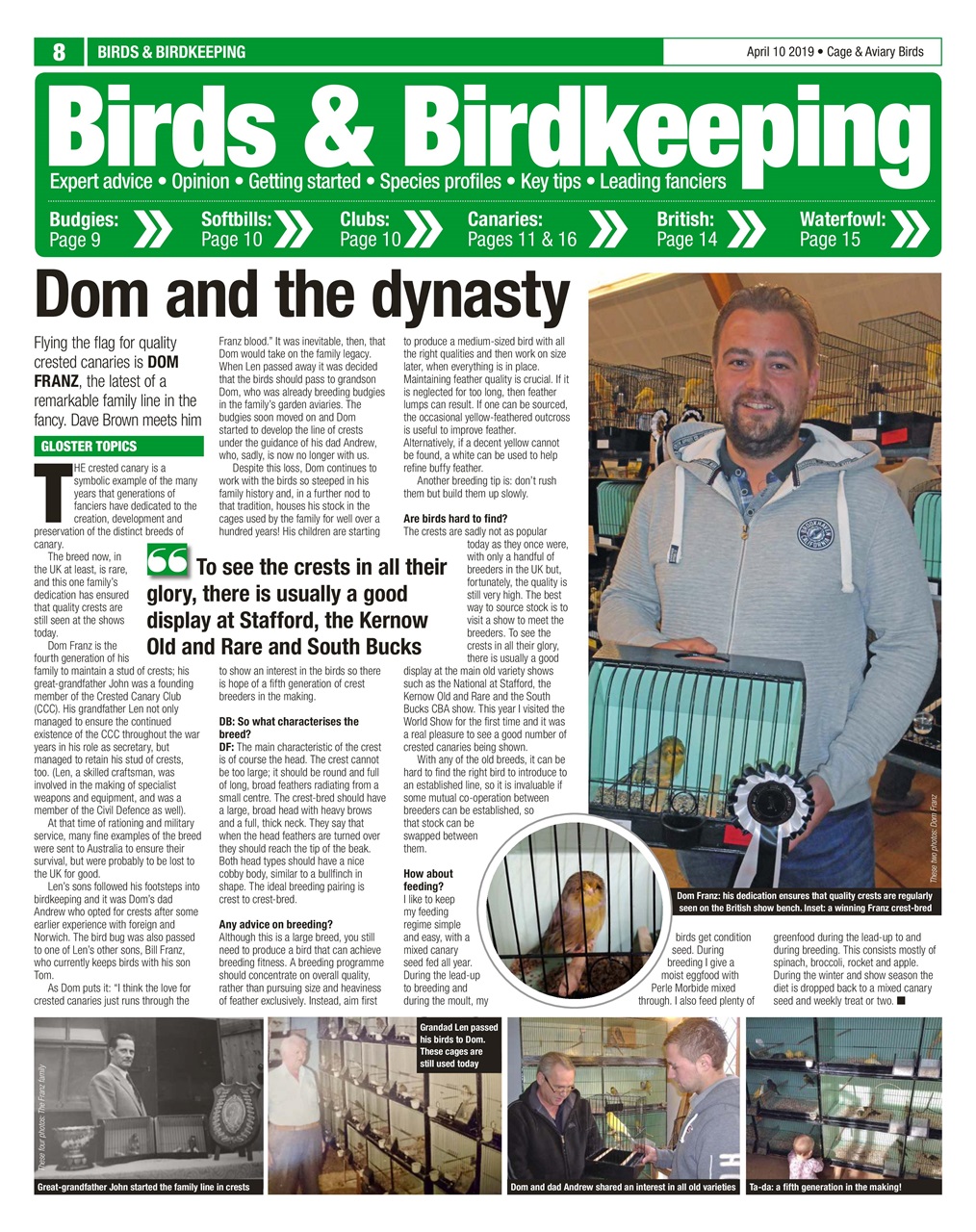 Cage & Aviary Birds Preview Pages