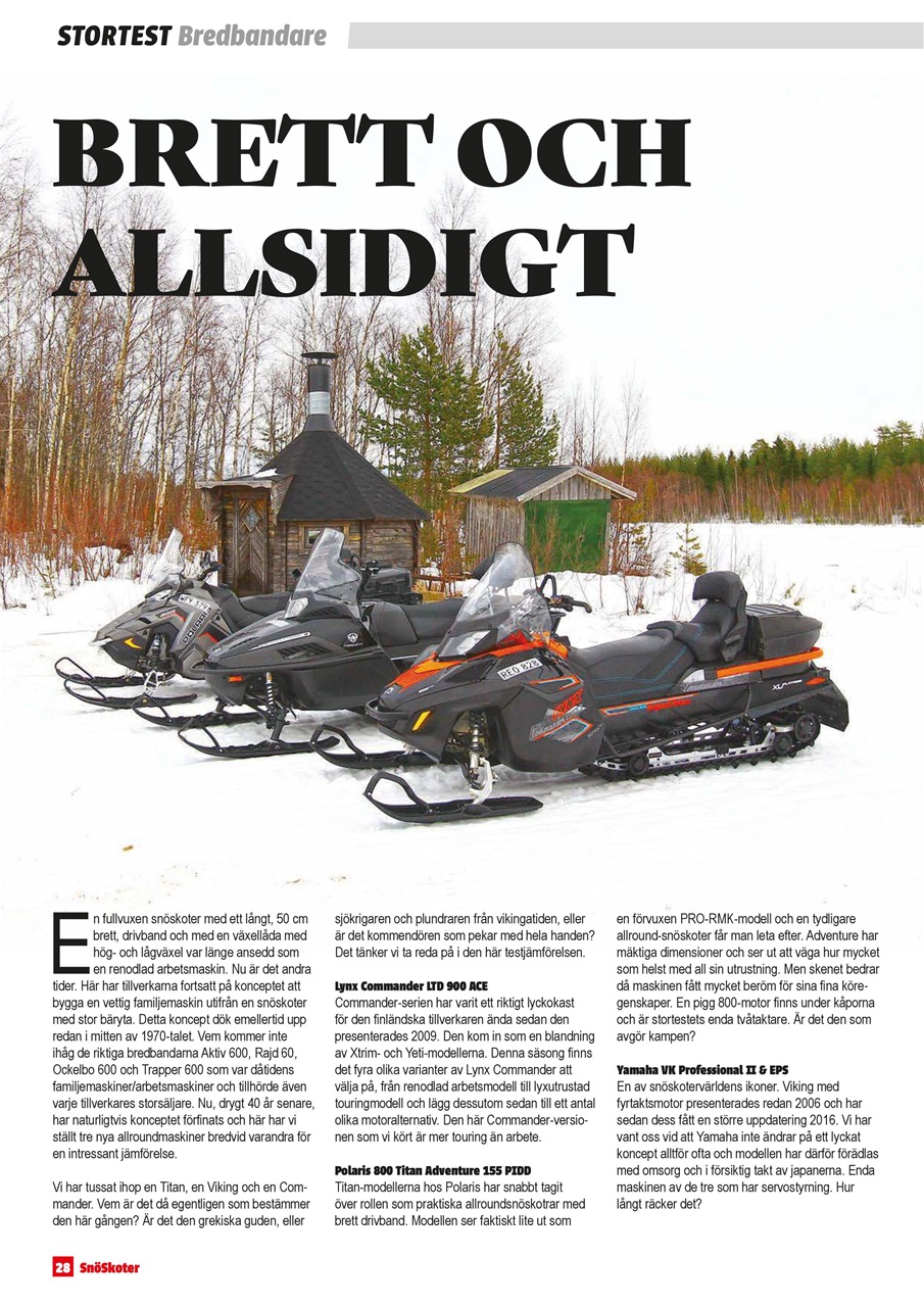 Tidningen Snöskoter Preview Pages