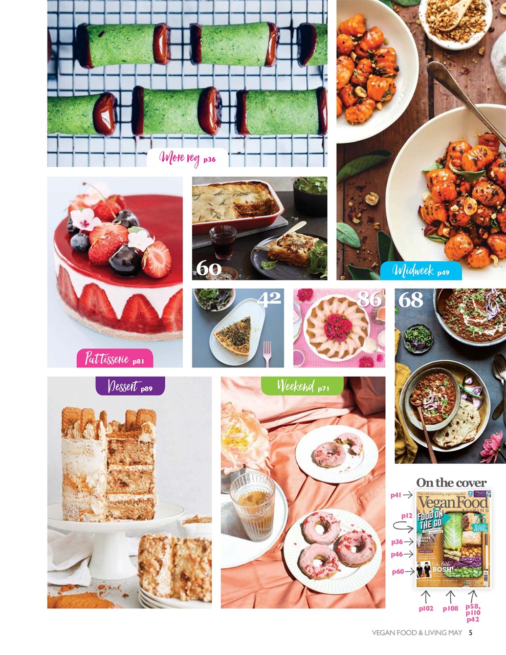 Vegan Food & Living Magazine Preview Pages