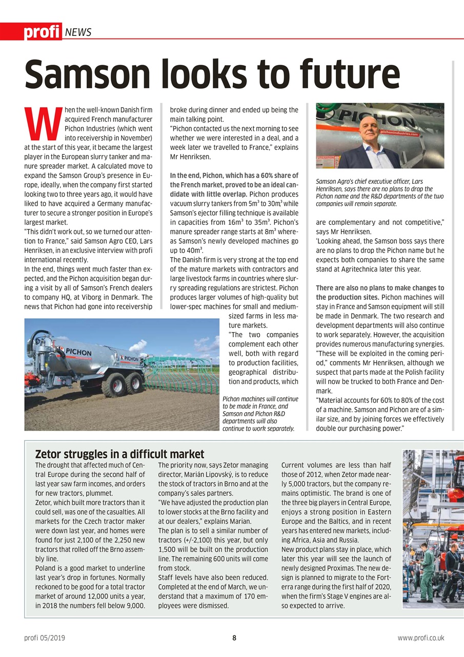 Profi International Preview Pages