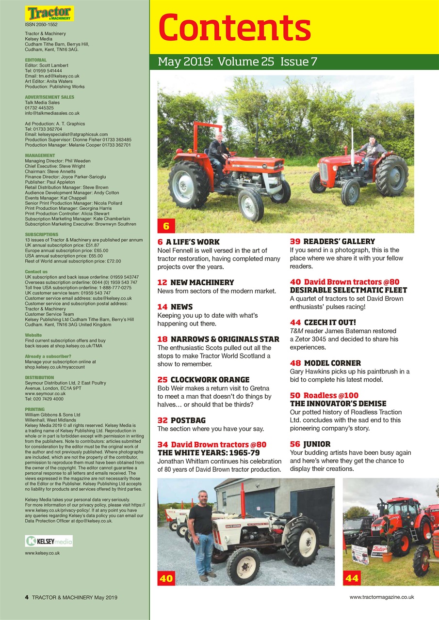 Tractor & Machinery Preview Pages