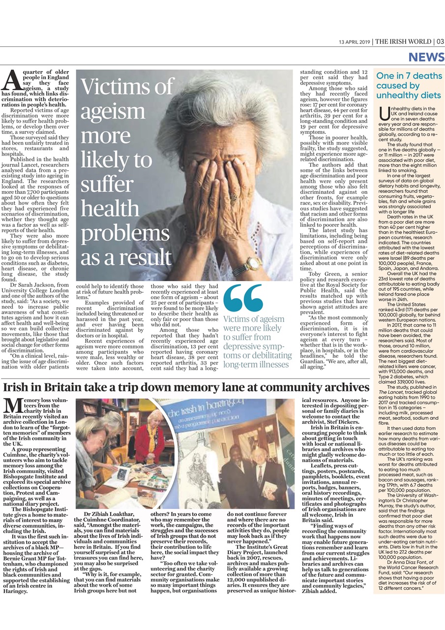 Irish World Preview Pages