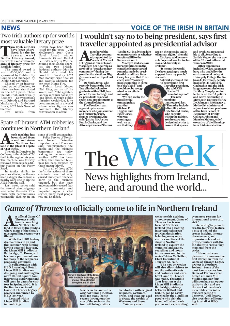 Irish World Preview Pages