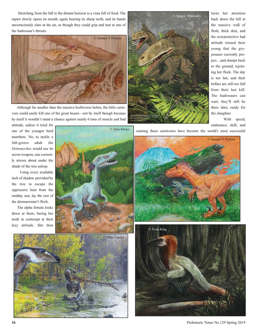 Prehistoric Times Preview Pages