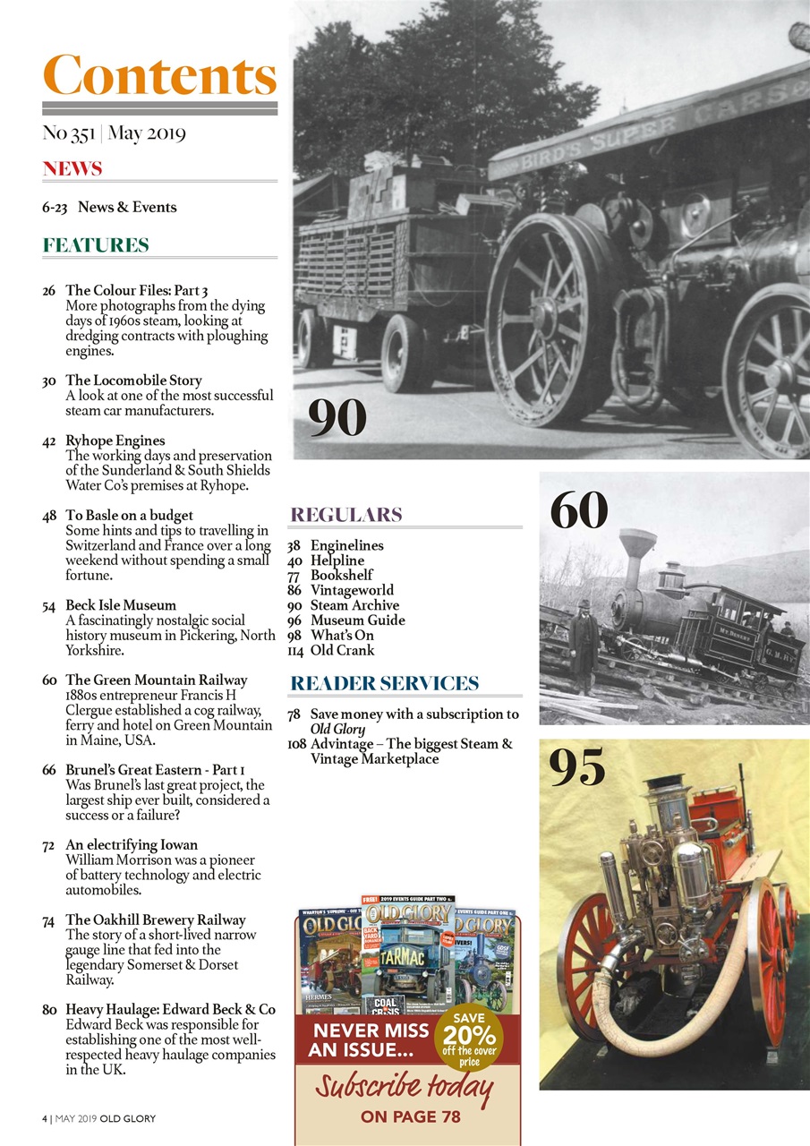 Old Glory Magazine Preview Pages