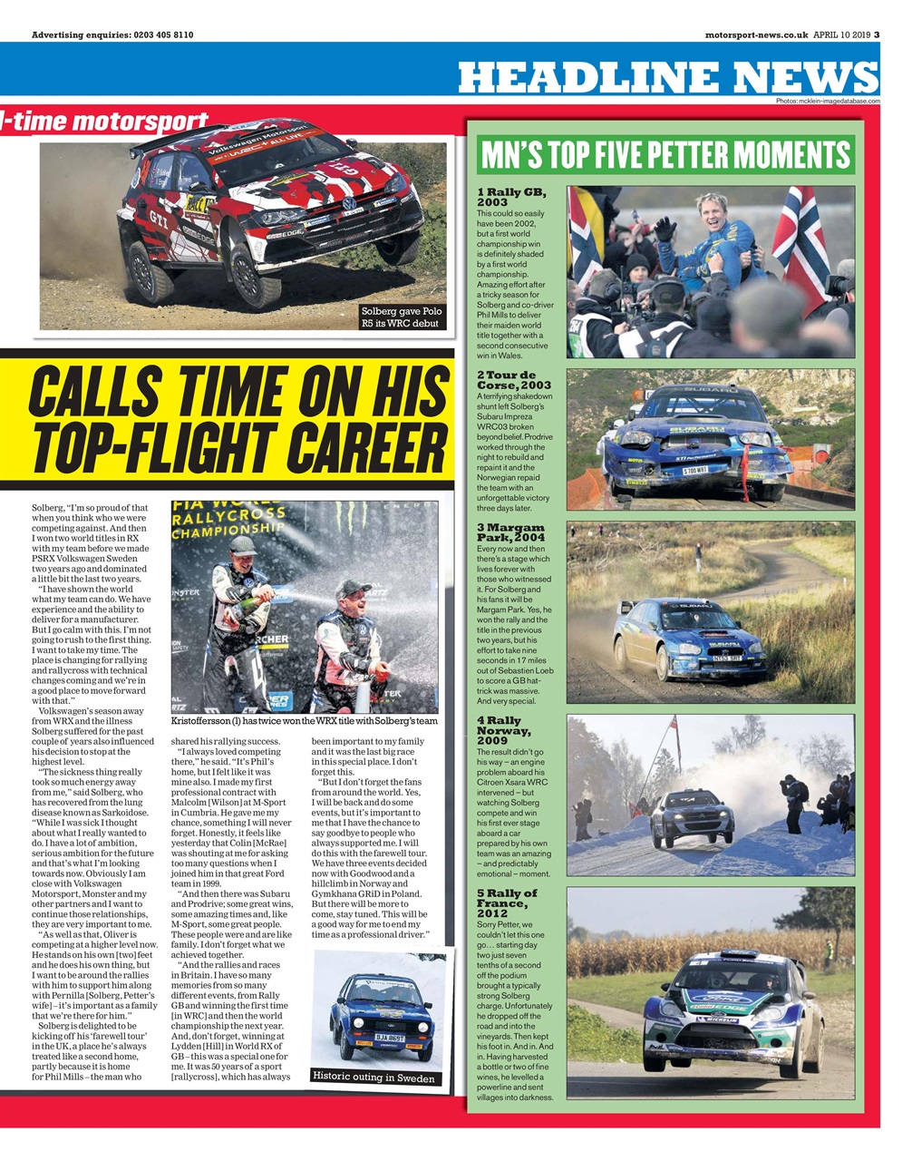 Motorsport News Preview Pages
