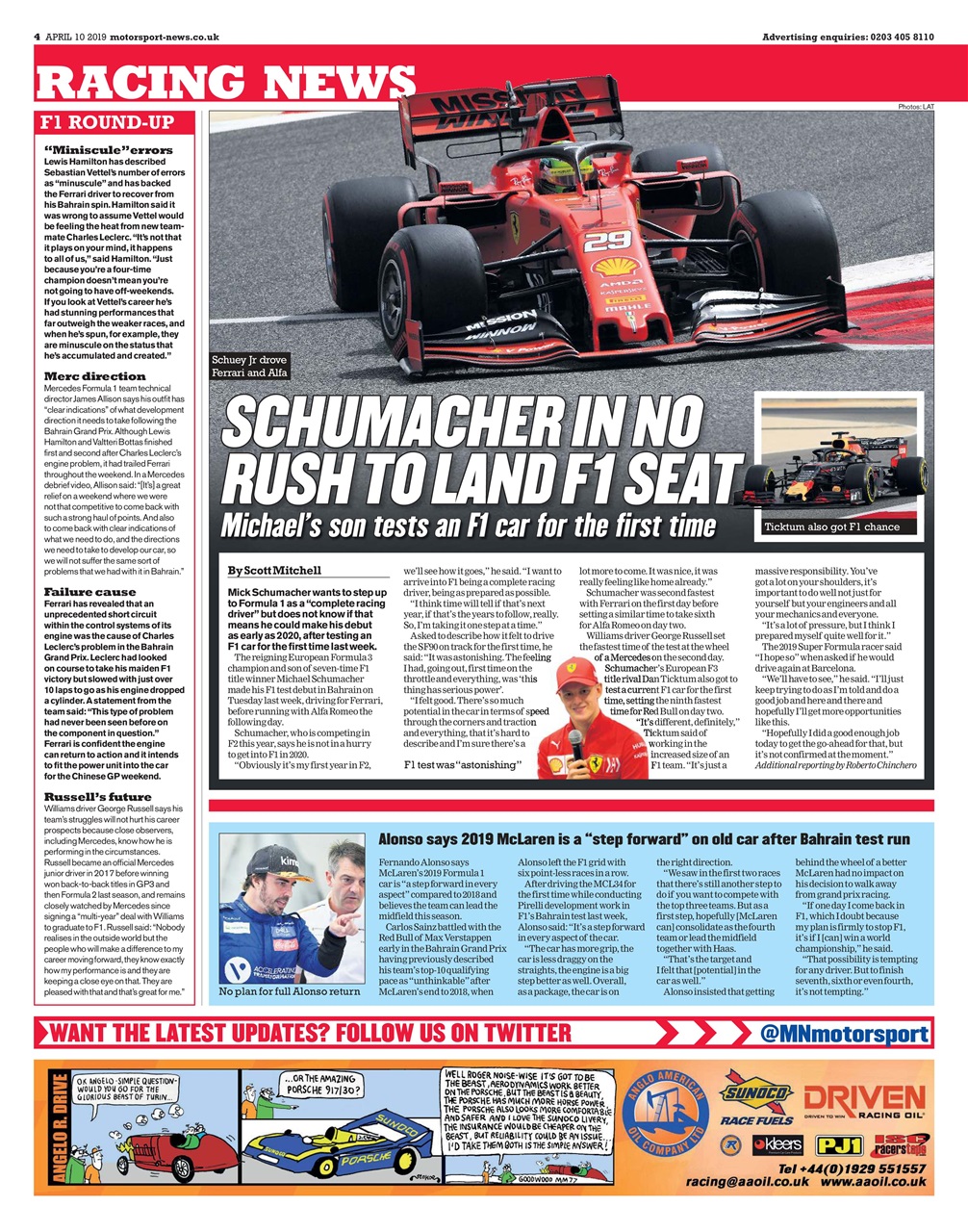 Motorsport News Preview Pages
