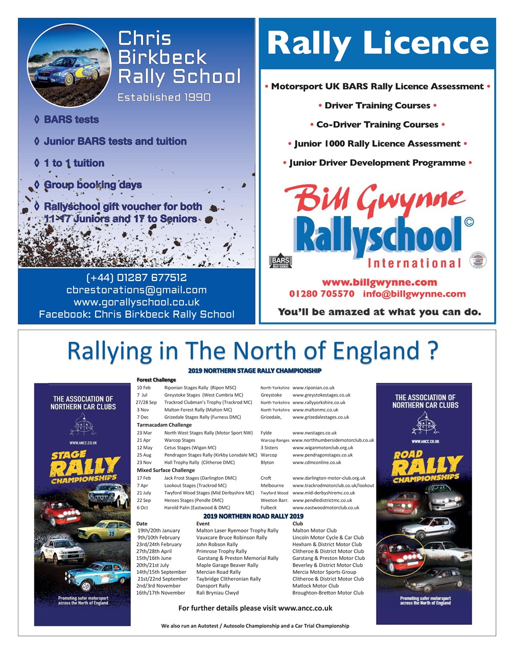 Motorsport News Preview Pages