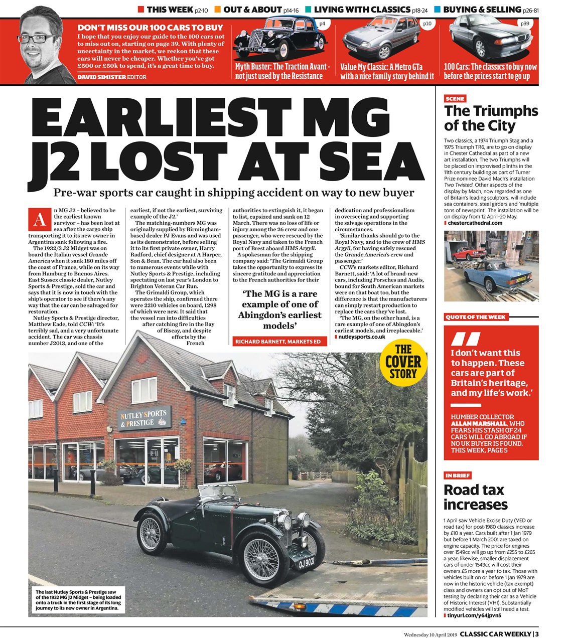 Classic Car Weekly Preview Pages