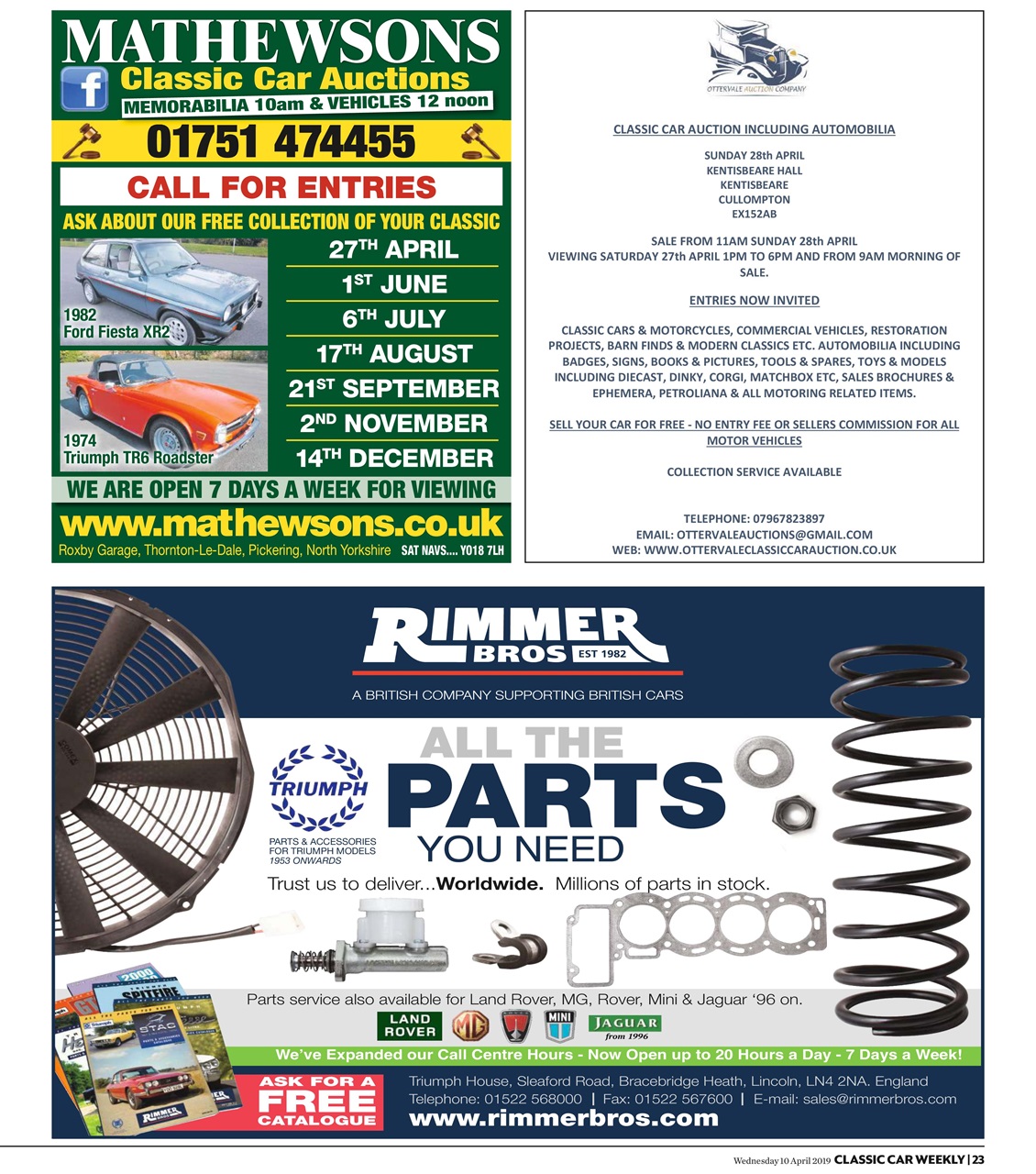 Classic Car Weekly Preview Pages