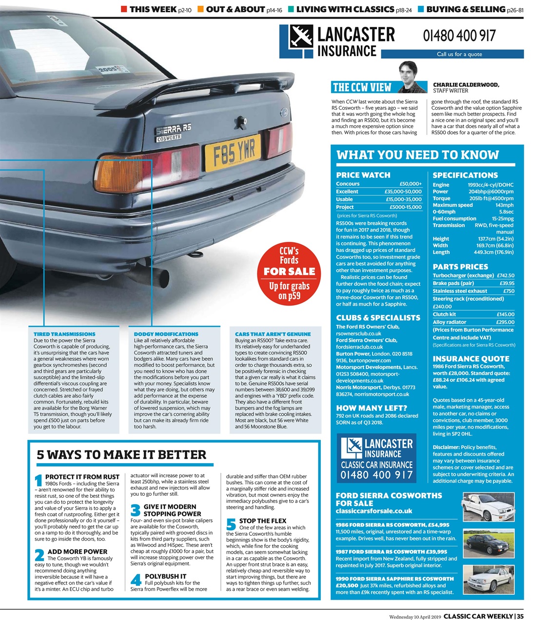 Classic Car Weekly Preview Pages