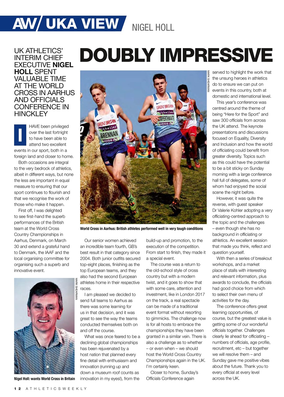 AW – Athletics Weekly Magazine Preview Pages