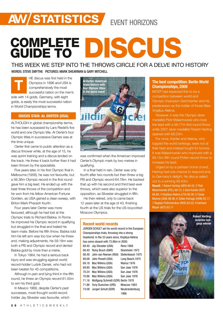 AW – Athletics Weekly Magazine Preview Pages