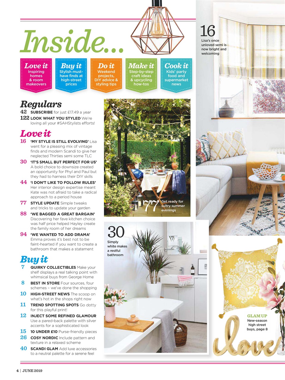 Style at Home Preview Pages