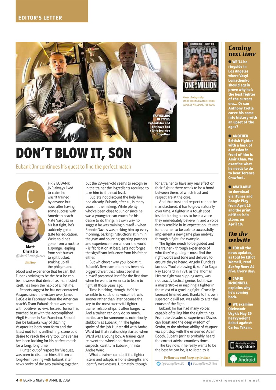 Boxing News Preview Pages