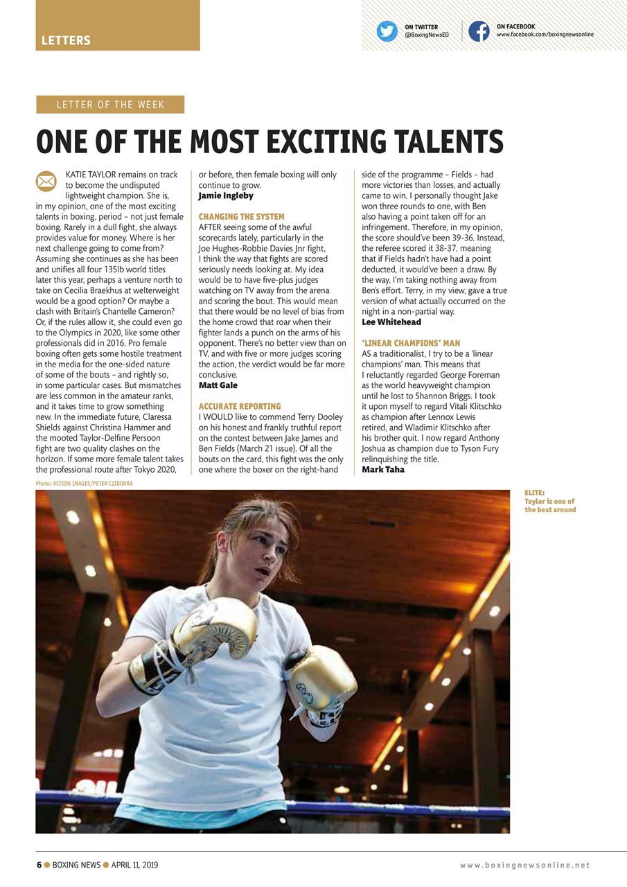 Boxing News Preview Pages