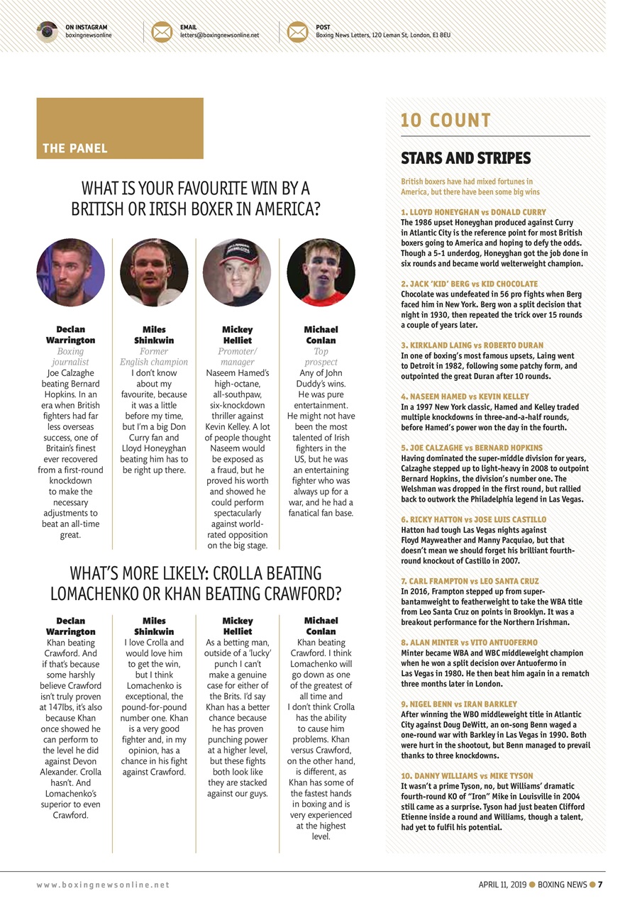 Boxing News Preview Pages