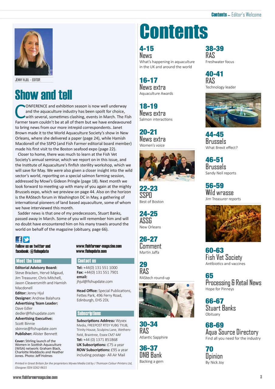 Fish Farmer Magazine Preview Pages