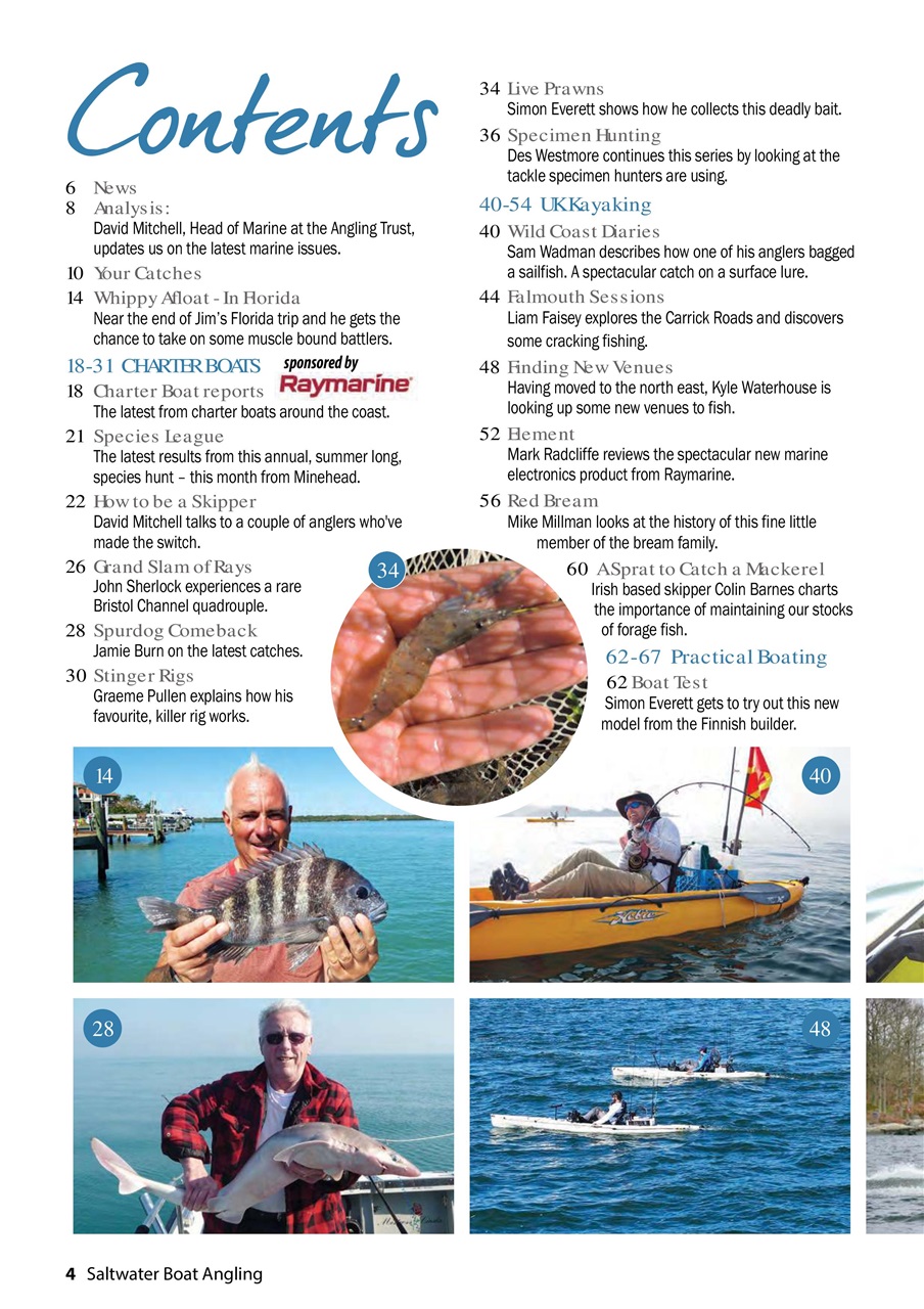 Saltwater Boat Angling Preview Pages