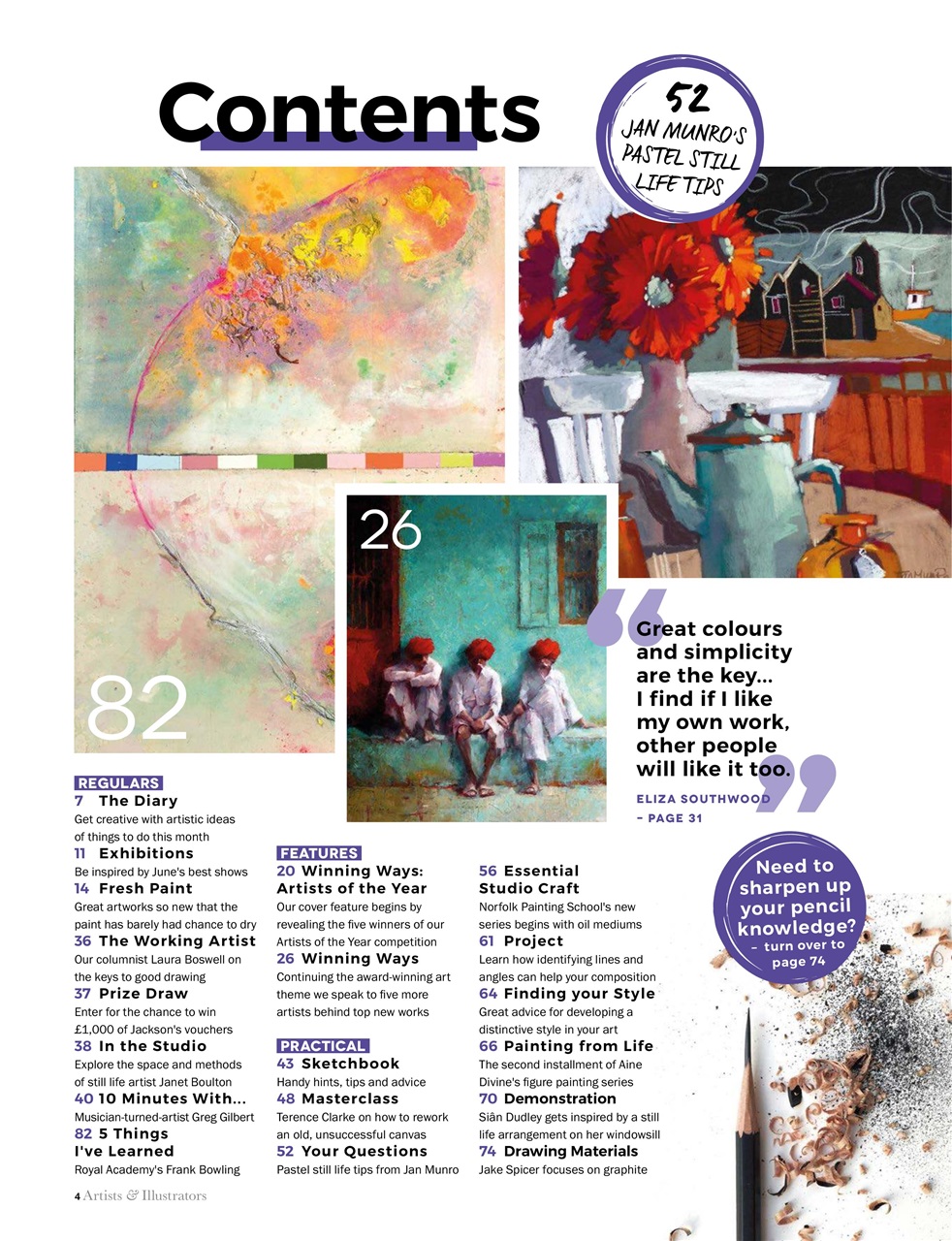 Artists & Illustrators Preview Pages