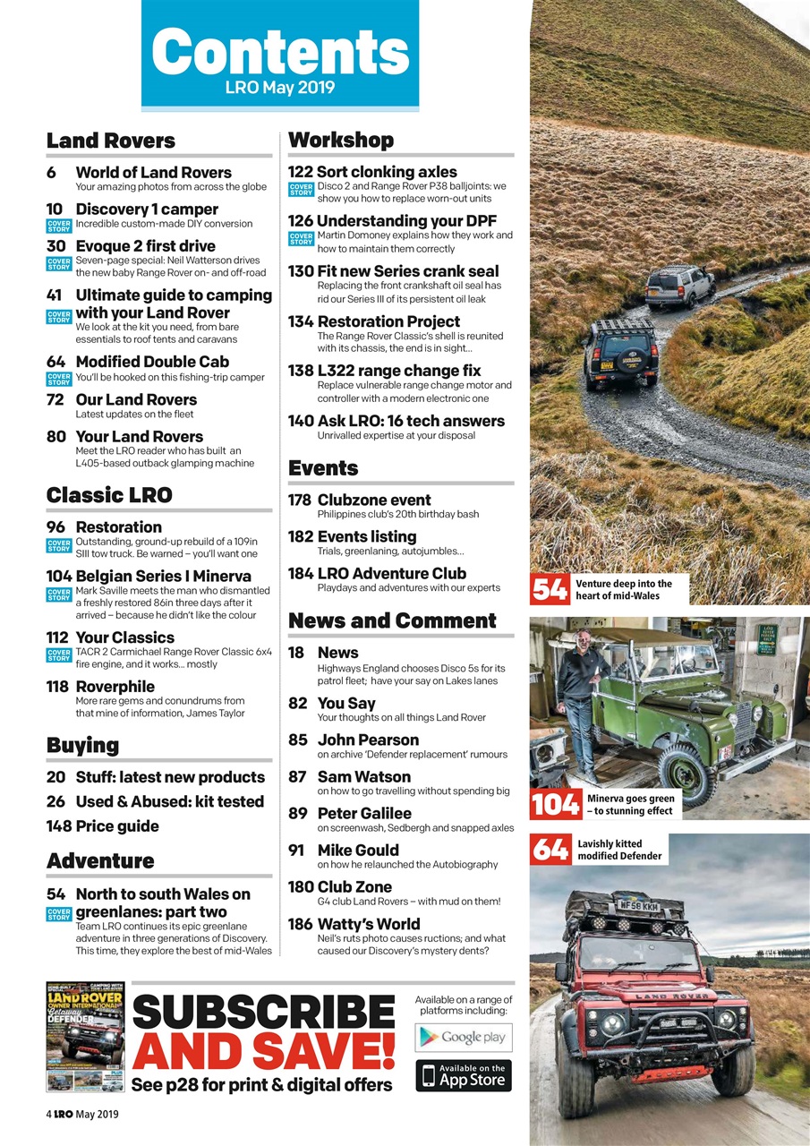 Land Rover Owner Preview Pages