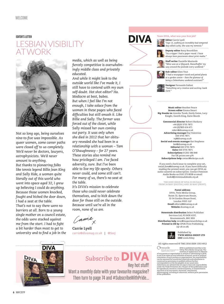 DIVA Magazine Preview Pages