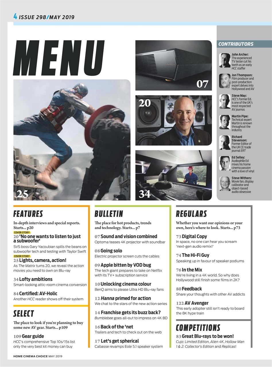 Home Cinema Choice Preview Pages