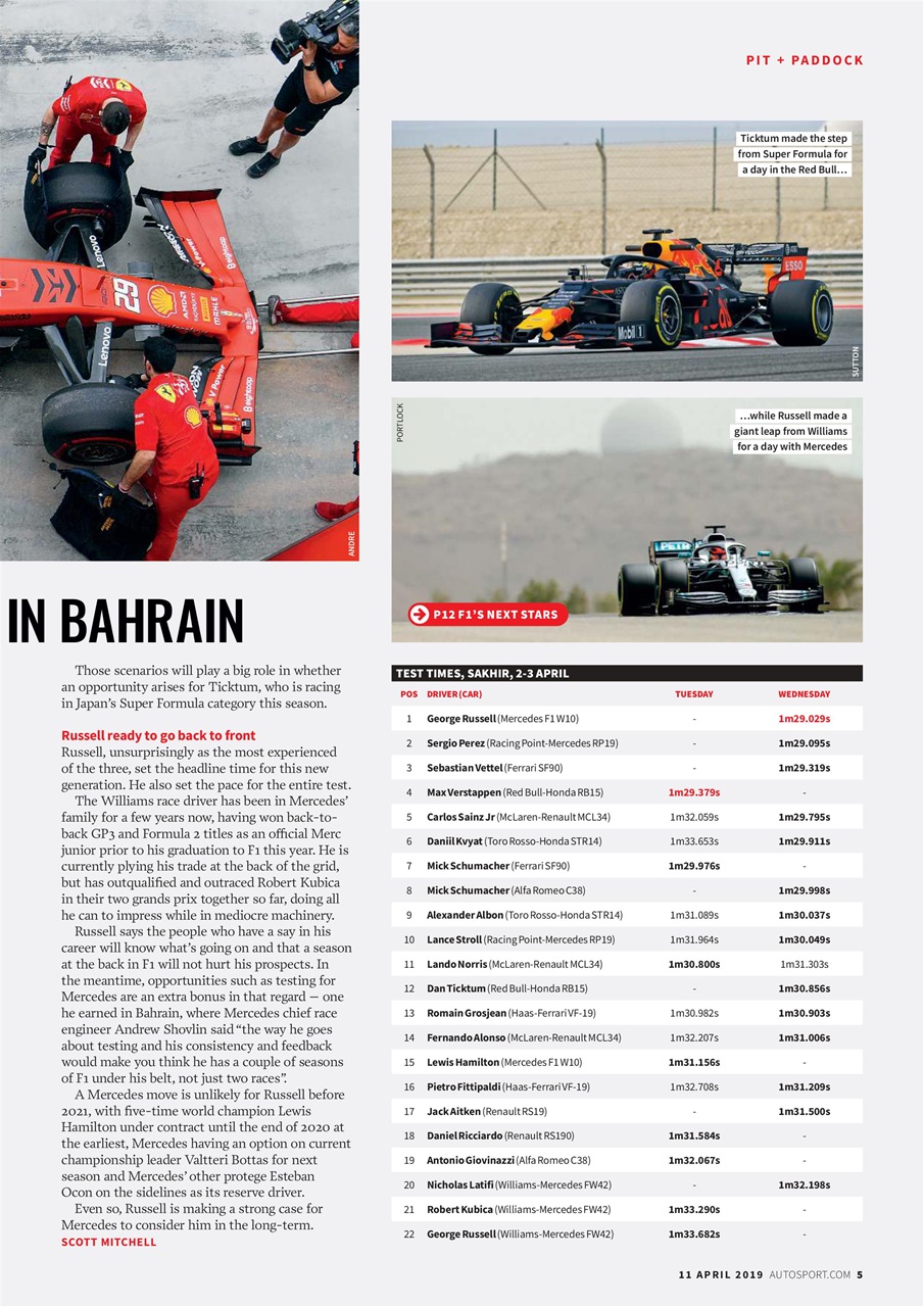 Autosport Preview Pages