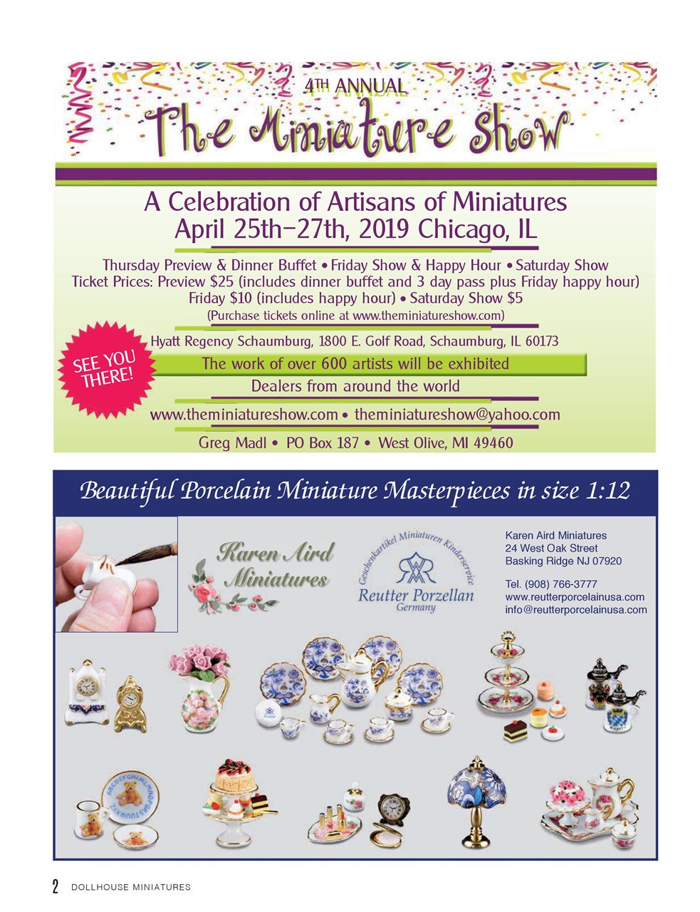 Dollhouse Miniatures Preview Pages