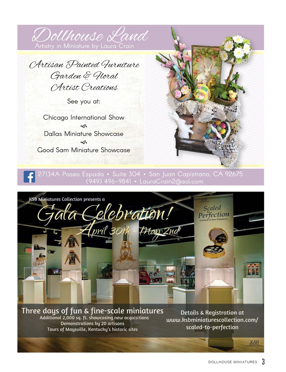 Dollhouse Miniatures Preview Pages