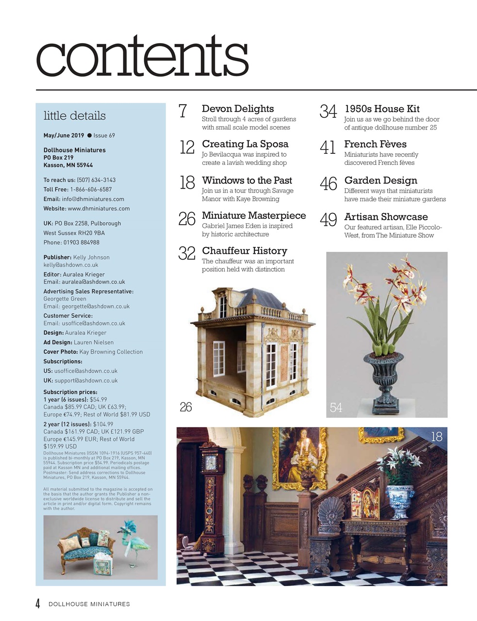 Dollhouse Miniatures Preview Pages