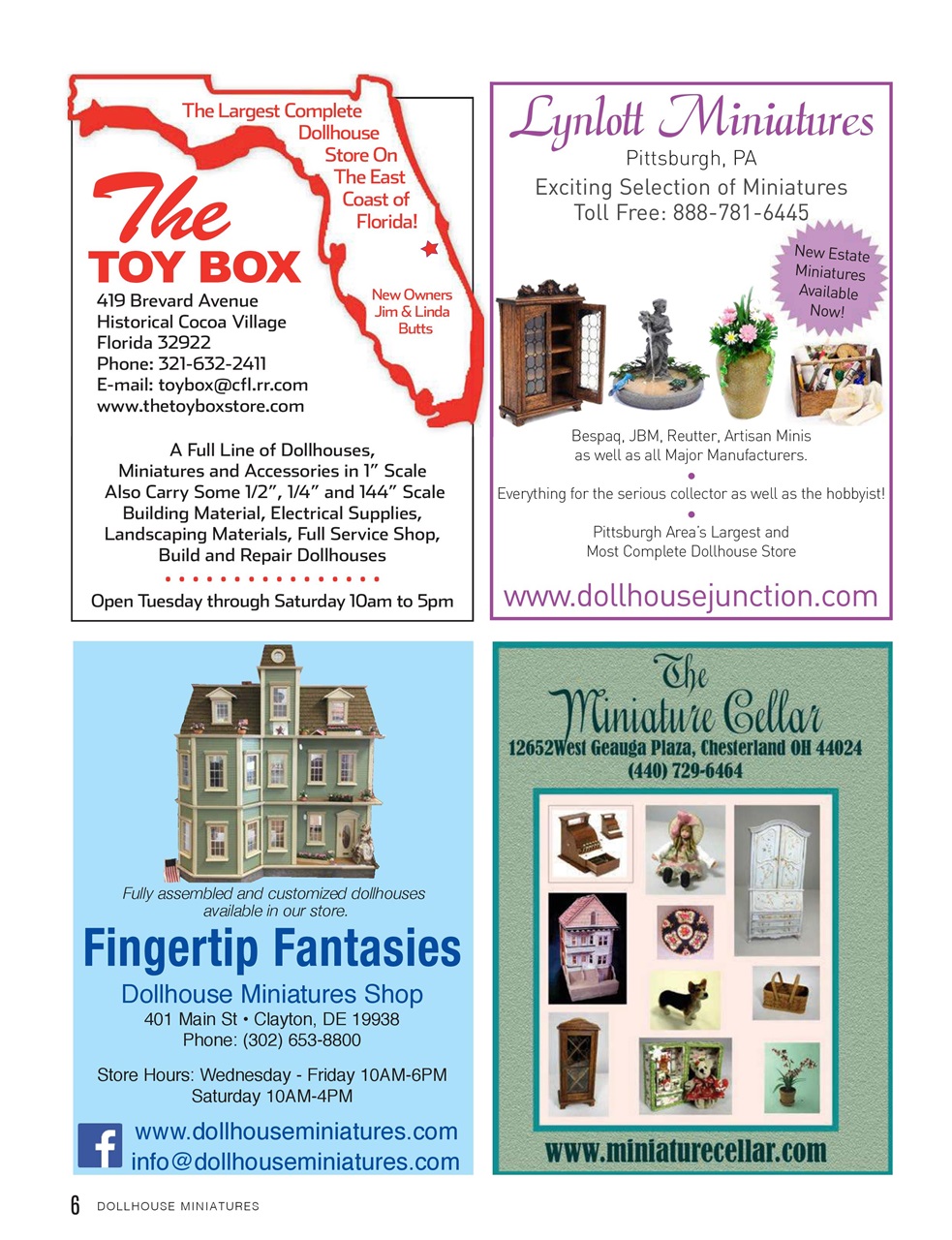 Dollhouse Miniatures Preview Pages