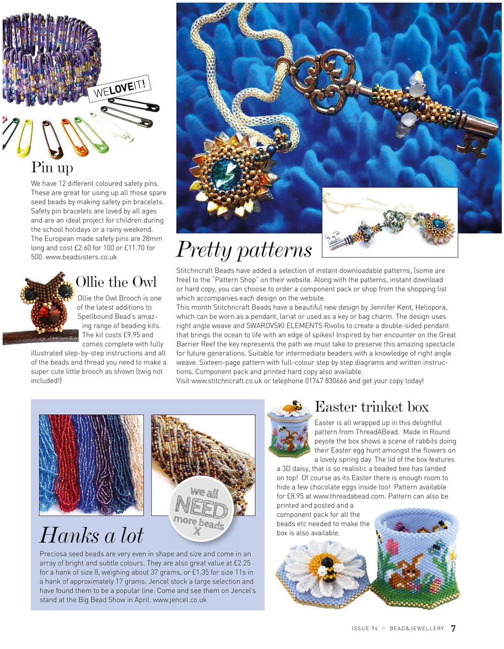Bead & Jewellery Magazine Preview Pages