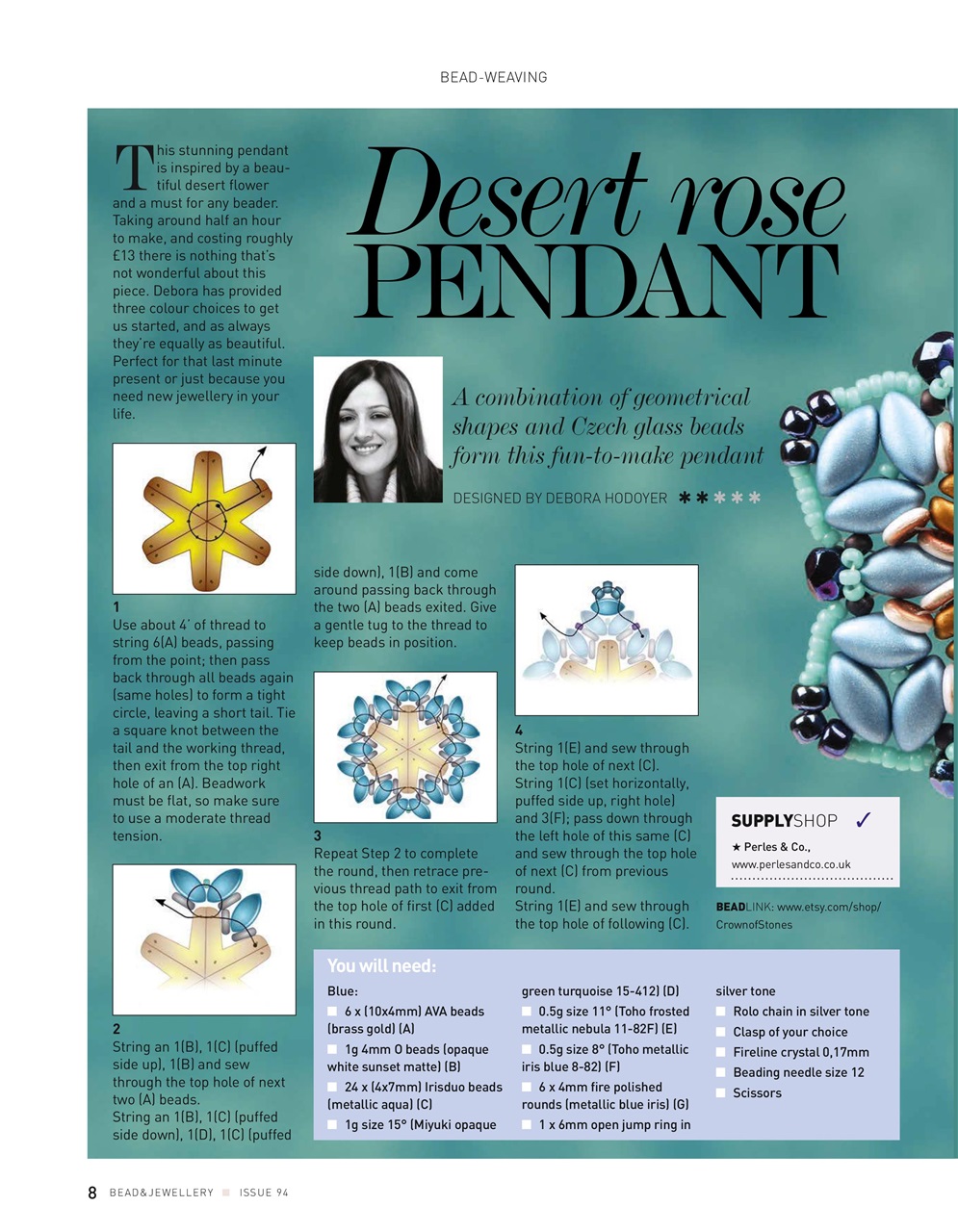 Bead & Jewellery Magazine Preview Pages