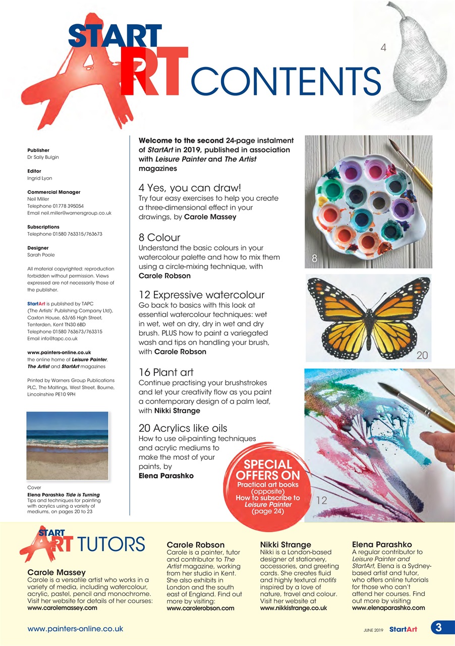 Start Art Preview Pages