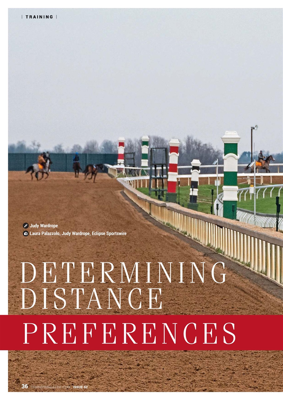 North American Trainer Magazine - horse racing Preview Pages
