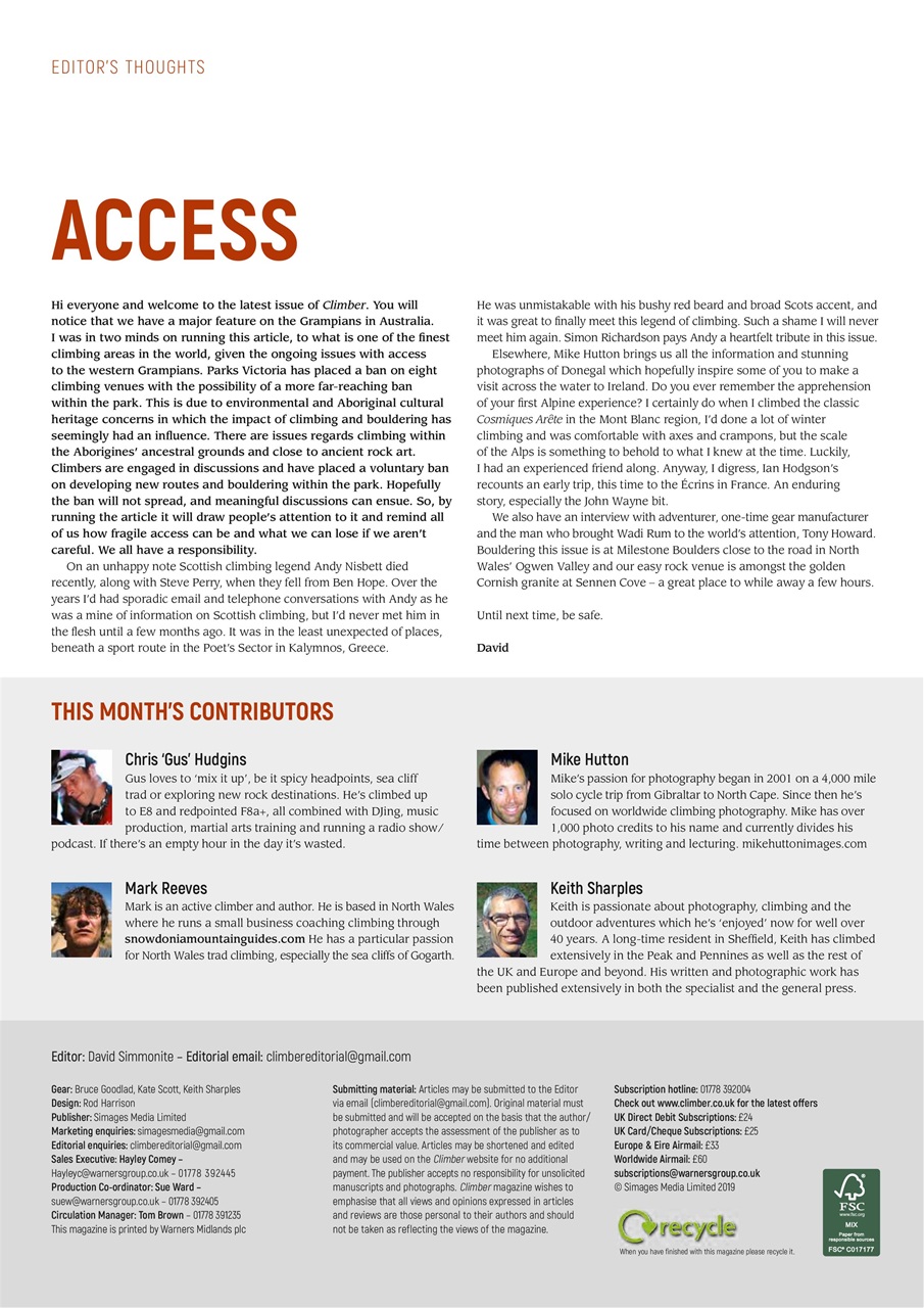 Climber Preview Pages