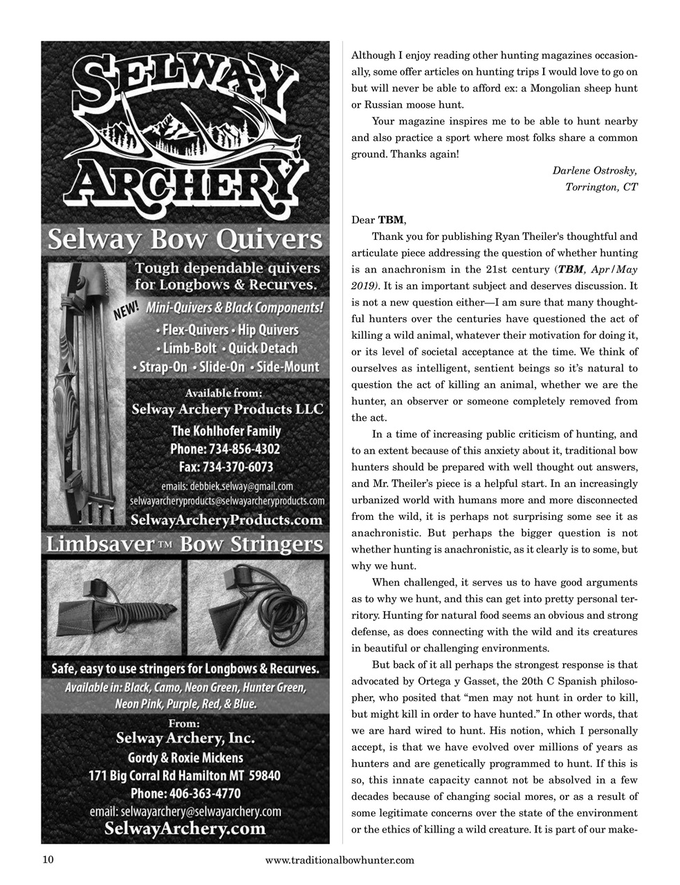 Traditional Bowhunter Magazine Preview Pages