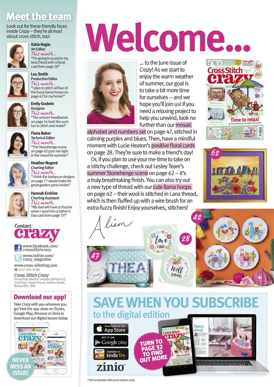 Cross Stitch Crazy Preview Pages