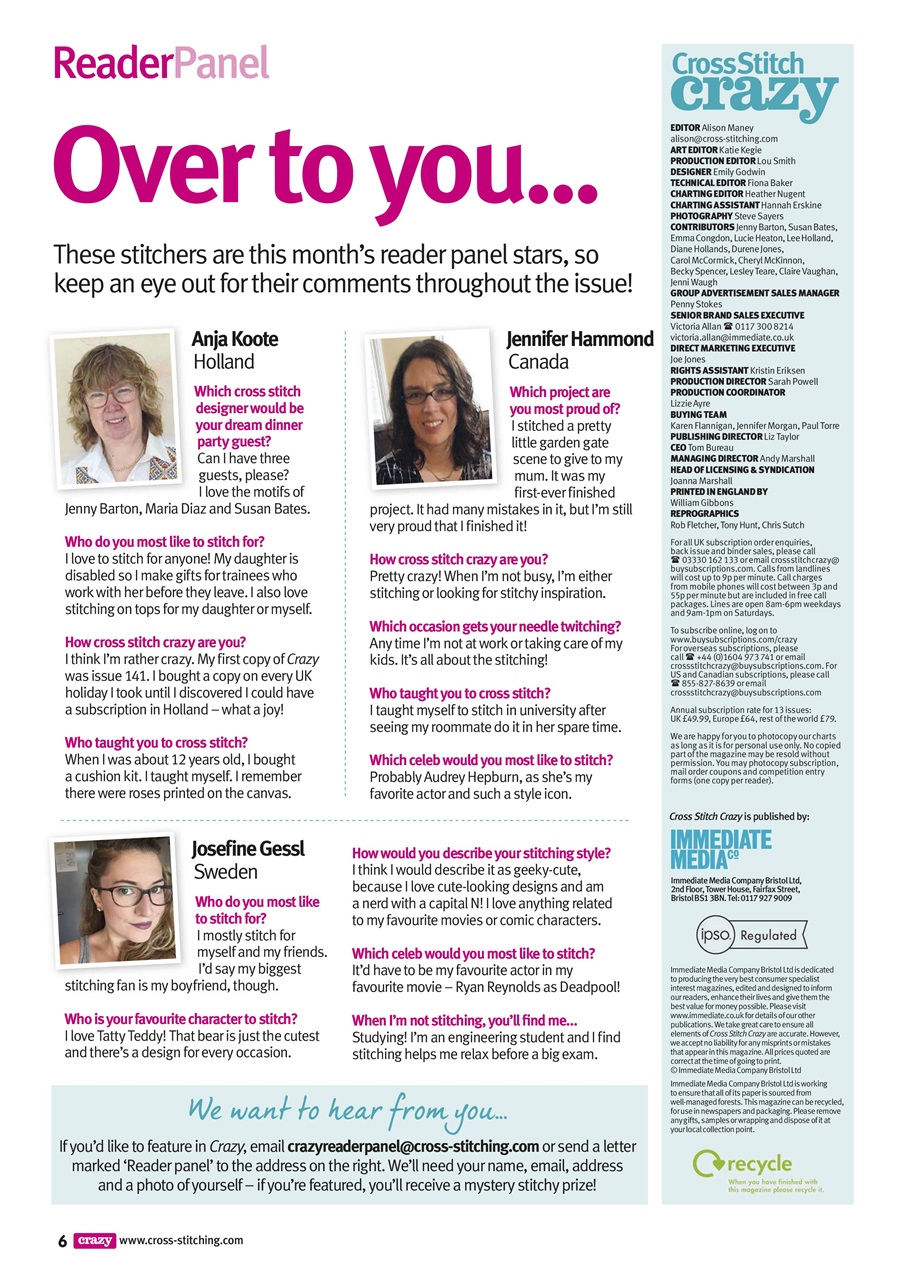 Cross Stitch Crazy Preview Pages