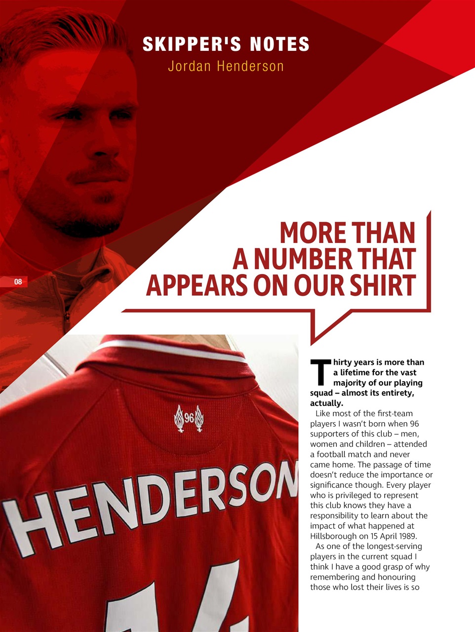 Liverpool FC Programmes Preview Pages