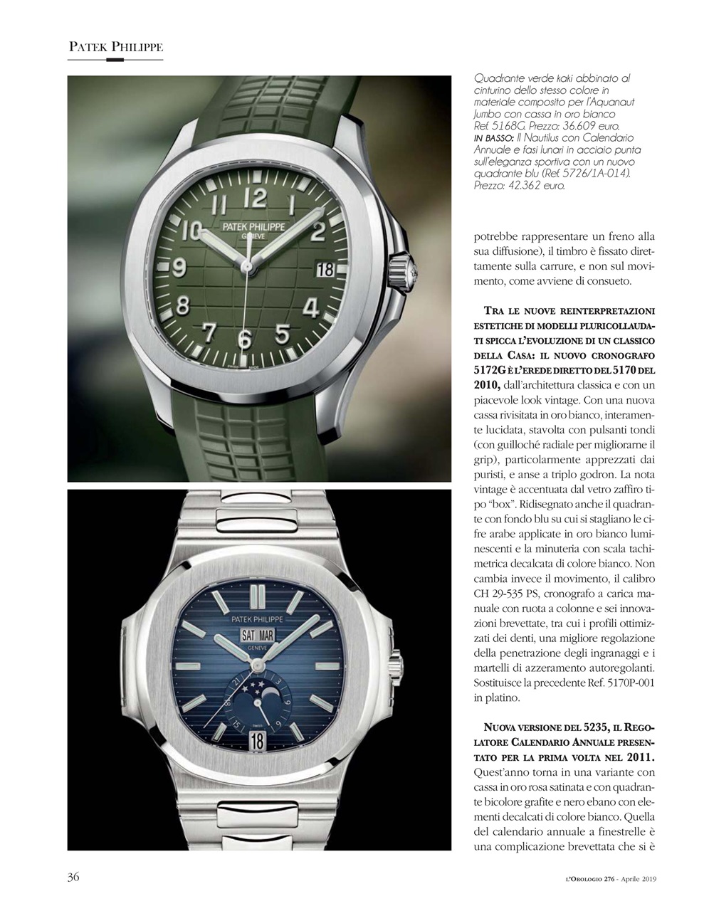L'Orologio Preview Pages