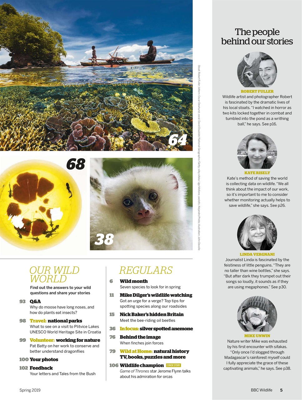 BBC Wildlife Magazine Preview Pages